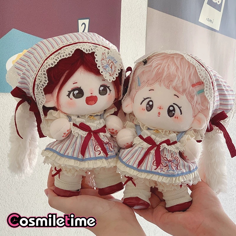 Vintage Collectible Dolls For Sale - 20cm Cotton Doll Clothes Vintage Striped