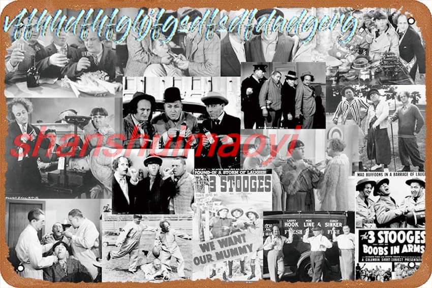 Vintage Collectible Tins - The Three Stooges Collection Metal Tin