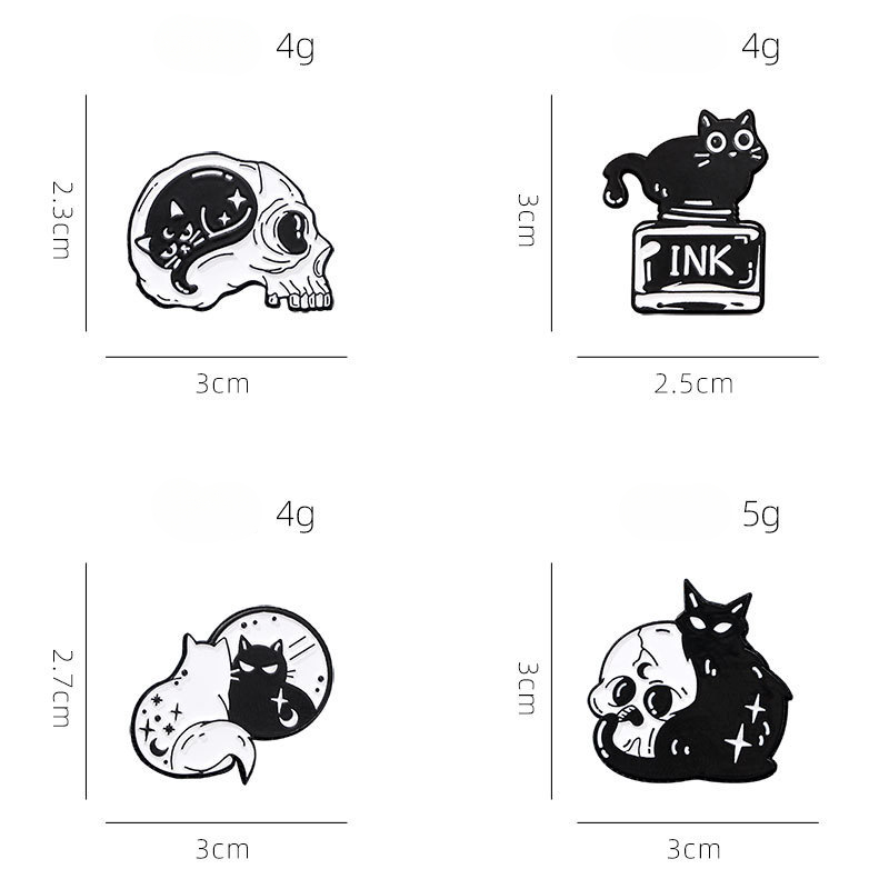 Cute Black Cat Collection Plan - Vintage Collectible Jewelry recension och pris