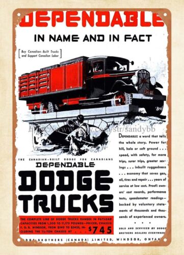 1931  trucks metal tin sign st - Vintage Collectible Stores recension och pris