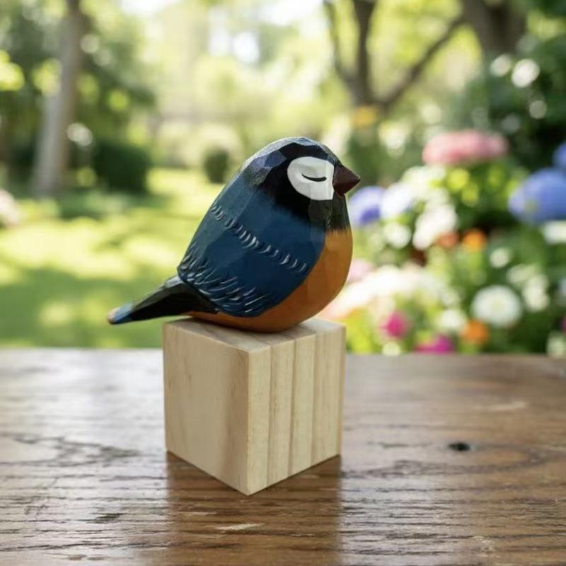 Kawaii Hand Carved Wooden Bird - Vintage Collectibles Store recension och pris