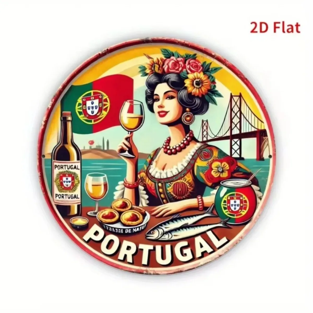 Vintage Retro Round Metal Tin  - Vintage Collectible Tins recension och pris