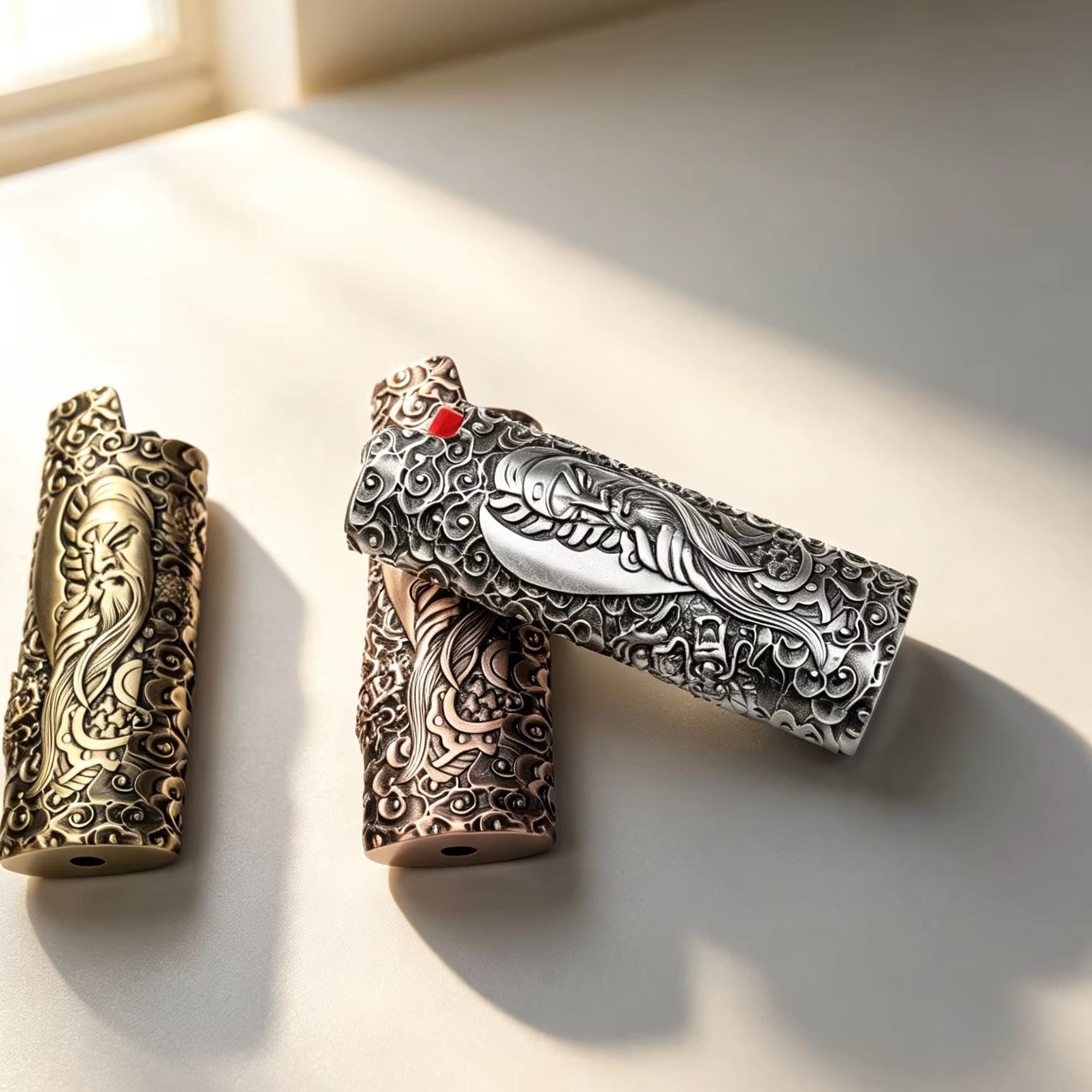 Zinc Alloy Lighter Case For BI - Vintage Collectible & Vintage Dolls recension och pris